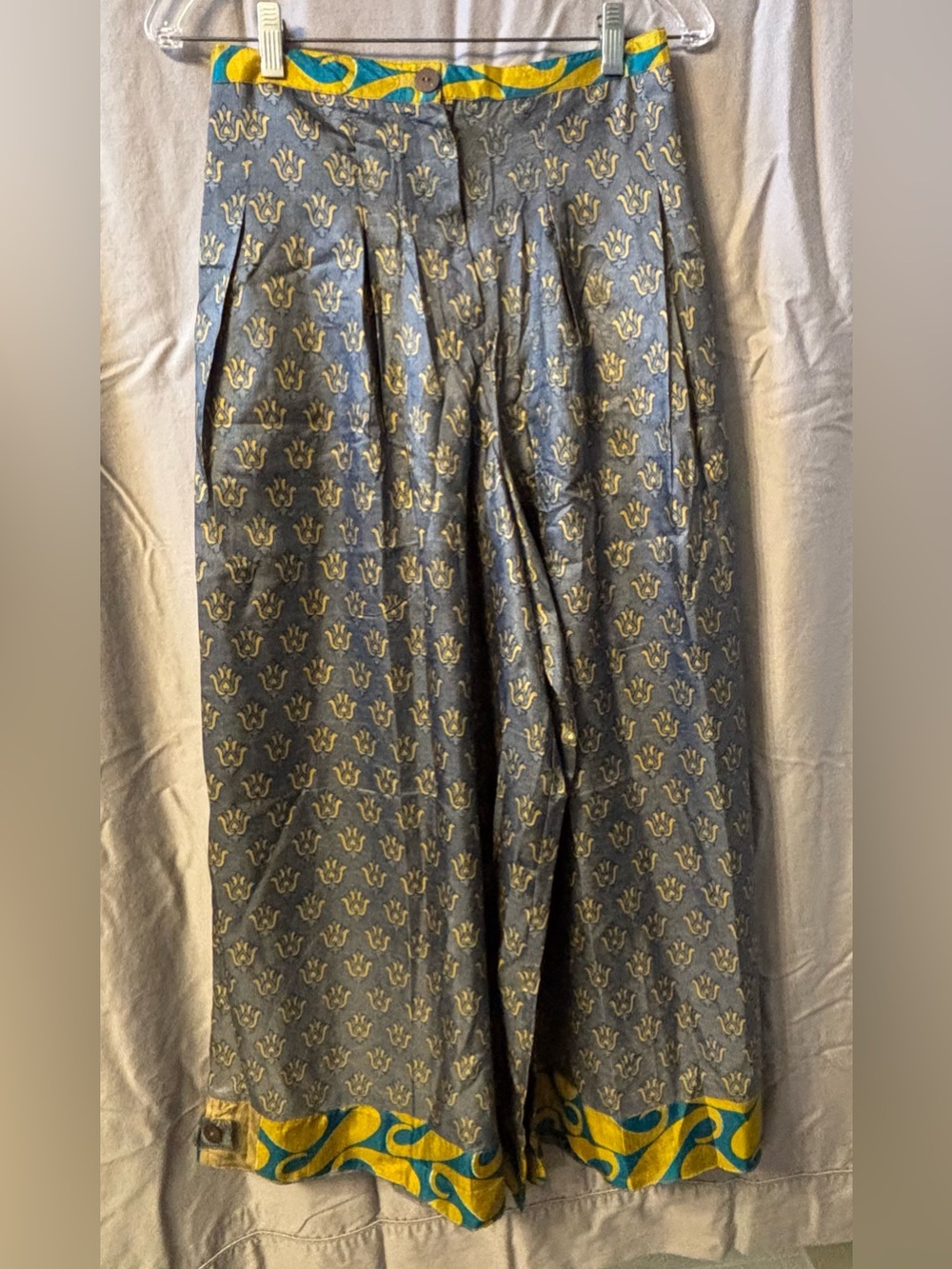 Jaded Gypsy Silk Brocade Palazzo Pants in Size S/M NWT